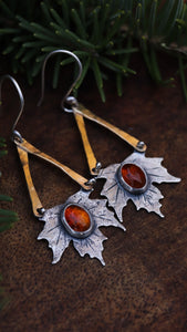 Leaf Fall Earrings • Maple