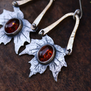 Leaf Fall Earrings • Maple